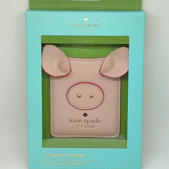 kate spade Accessories - Kate Spade Sticker Phone Pocket “Year of the Pig”